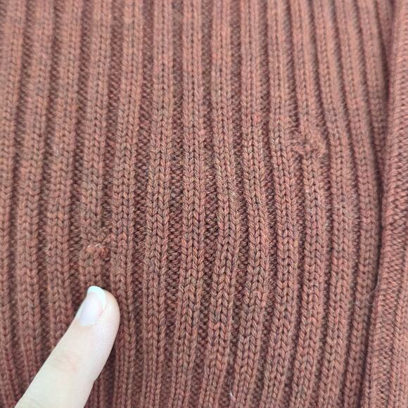 Dolce & Gabbana Rib Knit Wool Sweater Made in Italy Size XS/S Button Neck FLAWED - Picture 8 of 10